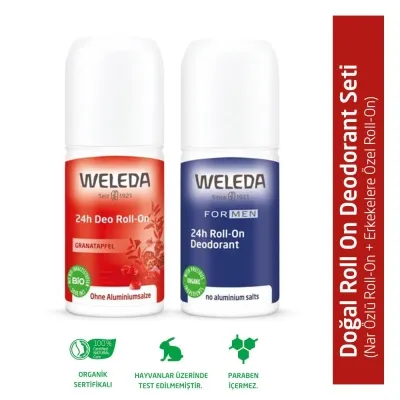 Weleda Doğal Roll On Deodorant Seti