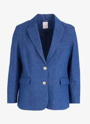 Pierre Cardin İndigo Kadın %100 Pamuk Denim Ceket OTIS-C