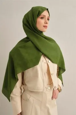 ARMİNE Şık Pamora Eşarp Yeşil Eşarp