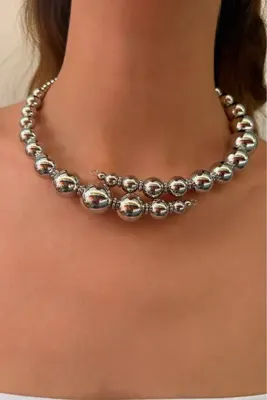 Charmist Çelik Orbit Choker Kolye