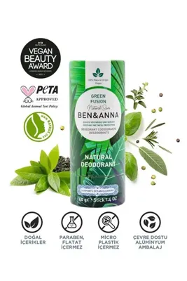 Ben & Anna Ben&Anna Doğal Deodorant 2’li Avantajlı Paket – Pink Grapefruit & Green Fusion