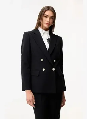 Love My Body Kruvaze Gabardin Ceket