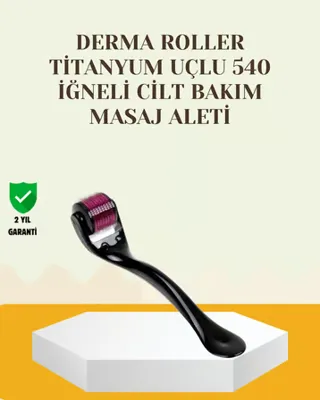 Epilons Titanyum Dermaroller 540 Iğne Cilt Onarım ve Kolajen Üretim Desteği