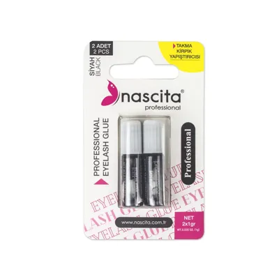 Nascita 2'li Takma Kirpik Yapıştırıcısı (Siyah)