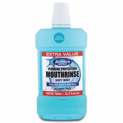 BEAUTY FORMULAS Mouthrinse Soft Mint Mint Ağız Çalkalama Suyu Alkolsüz 750 ml