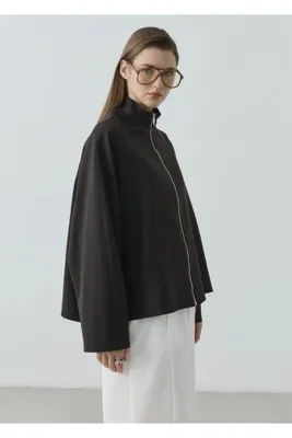 MODA AKSA 2121 SELECTİON FERMUARLI BOMBER CEKET KAHVE