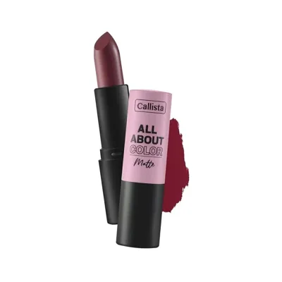 Callista All About Color Lipstick Mat Görünümlü Ruj No:504 That Rose Bordo 1 adet