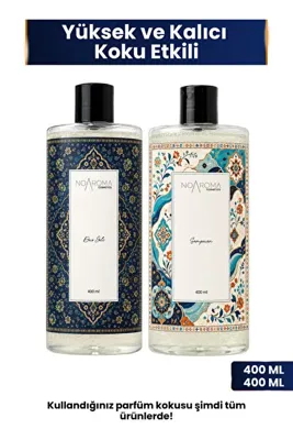 Noaroma NERGİS KOKULU KOKULU DUŞ JELİ VE ŞAMPUAN İKİLİ SET 400 ML + 400 ML EDP