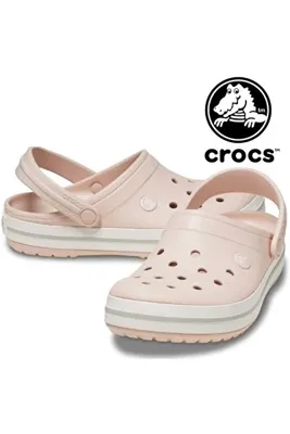 Crocs Crocband 11016 Sabo Doktor ve Hemşire Terliği Ortapedik Unisex Terlik PUDRA