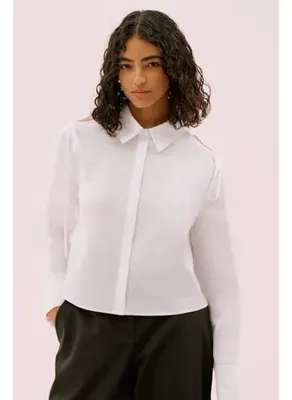 Roman Cut Out Omuz Detaylı Gömlek Beyaz Y2513530_002