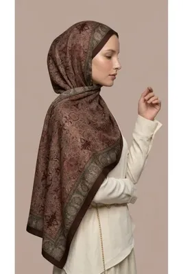 ls luvensara Desenli İpek Şal (%70 Modal- %30 İpek)