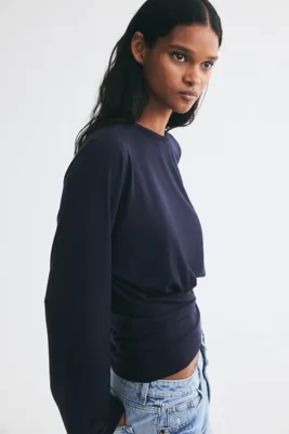 H&M Uzun Kollu ve Büzgülü Üst