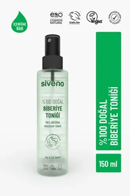 Siveno %100 Doğal Biberiye Suyu Saç Dökülmesi Karşıtı ve Hızlı Saç Uzatma Etkili Saç Toniği 150 ml