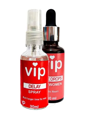 Kostore Vıp Erkeğe Delay30 Mlsprey + Kadına Ekstradestek Özel Uyarıcıdamıa 30 Ml