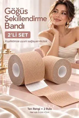 OYPA LİFE 2 Lİ SET - GÖĞÜS BANDI - DESTEKLER - SABİTLER - UÇ KAPATIR VE ŞEKİLLENDİRİR TEN RENGİ