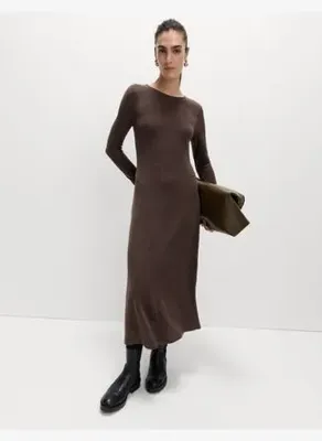 Marks & Spencer Pamuklu Rahat Kesim Midi Elbise