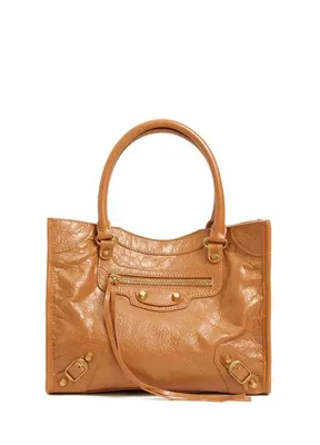 Balenciaga Le City Mini Camel Kadın Deri Alışveriş Çantası