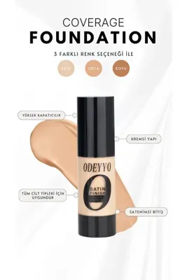 Odeyyo Coverage Foundation SATIN FINISH - London (Light / Açık) 30 ml