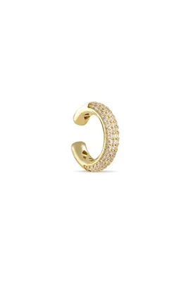 Joy Of Jade Gemmariah Ear Cuff 1 Mikron 18 Ayar Altın Kaplama (925 Ayar Gümüş Üzerine), Zirkonyum