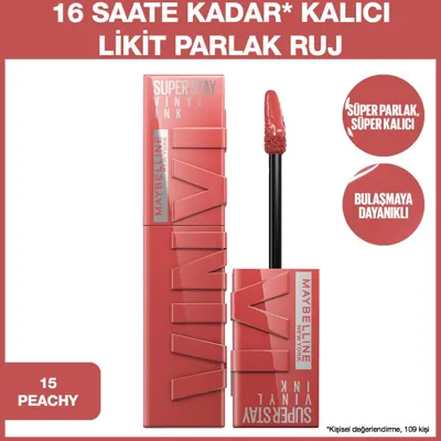 Maybelline New York Maybelline Super Stay Vinyl Ink Likit Ruj 110 Awestruck