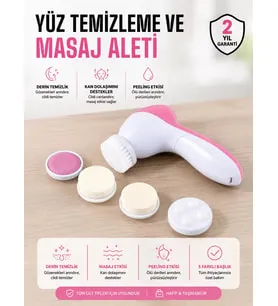 Lexroo Uzun Pil Ömrü ve Etkili Sonuçlar Sunan 5 Fonksiyonlu Cilt Bakım Cihazı