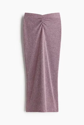 H&M Büzgü Detaylı Triko Etek