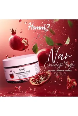 Genel Markalar HOMM LIFE NAR ÇEKİRDEĞİ YAĞLI BİTKİ TANECİKLİ SCRUB 250 ML