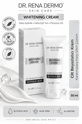 Dr. Rena Dermo Whitening & Cilt Beyazlatıcı Krem 50 Ml
