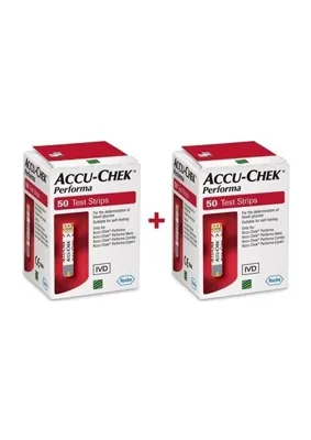 ASF Store Asfstore Accu-Chek Performa Şeker Ölçüm Stripi 50'li 2 Adet