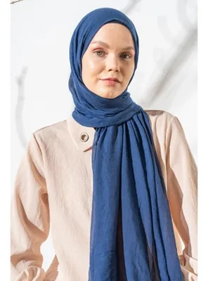 Jawel Kadın Konfor Şal 195/85 Cm İNDİGO