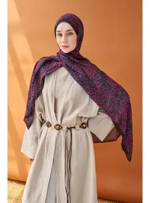 Silk Home Riva Şal Tencel Secret Garden Siyah