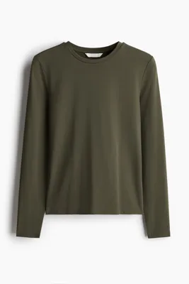 H&M Uzun Kollu Mikrofiber Üst