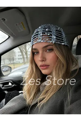 Zes Store hayalinizdeki ürün burada Örgü Bohem Pullu Şık Bere & Bandana & Saç Aksesuarı &Kroşe & şapka
