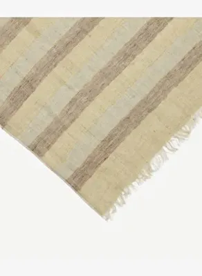 Yargıcı Lurex Detaylı Çizgili Şal
