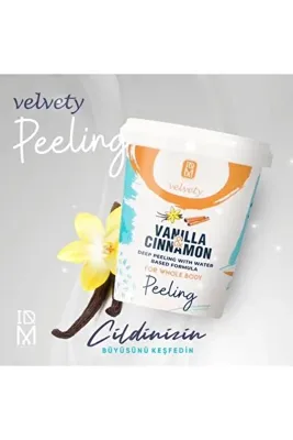 IDM VELVETY Idm Concept Velvety Vanılla Body Peelıng  Vücut Peelingi 400 ml