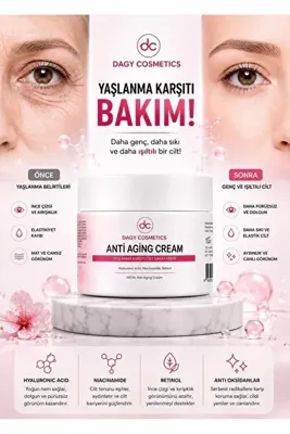 Dagy Cosmetics Gençleştiren Botox Etkili Yaşlanma Karşıtı Ve Kırışıklık Karşıtı Leke,giderici Krem 100ml