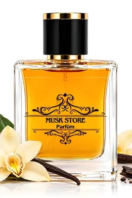MUSK STORE Klasik Vanilya Parfümü Kokusu 50 ml Sıcacık, Tatlı Ve Sarıcı Bir Koku.