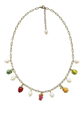 Ecru Atelier Summer Meyveli Charm İnci Kadın Kolye