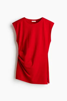 H&M Pamuklu Asimetrik Üst