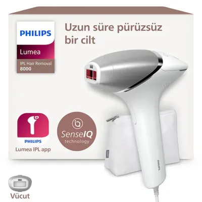 Philips Lumea 7000 Serisi BRI920/00 IPL Tüy Alma,Tüy Kısaltıcı,Vücut için 1 Başlık, Çanta