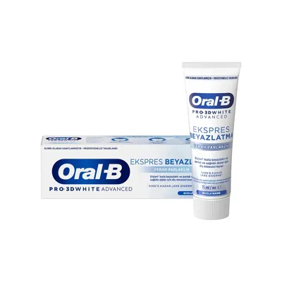ORAL B Oral-B Pro 3D White Clinical Yoğun Beyazlık Parlak Beyaz Diş Macunu 75 ml