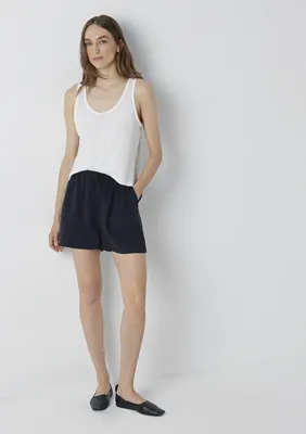 Mavi Modal (Tencel™) Karışımlı Siyah Şort