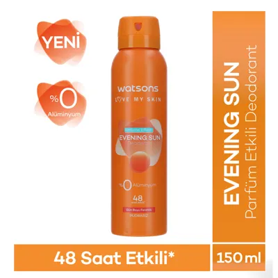 Watsons Evening Sun Deodorant Sprey Pudrasız 150 ml