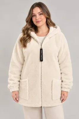 Orly More Peluş Teddy Fermuarlı Ceket