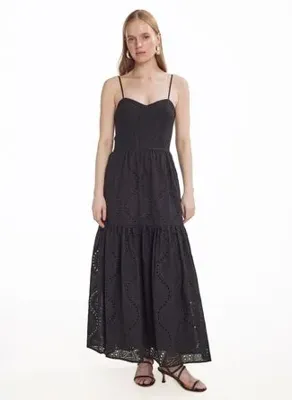 Ted Baker Siyah Kadın Pamuklu Elbise TBWRDR2012