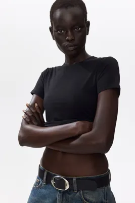 H&M Bedene Oturan Modal Tişört