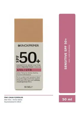 skinoxprimer Sensitive High Factor Sun Protection Cream SPF50