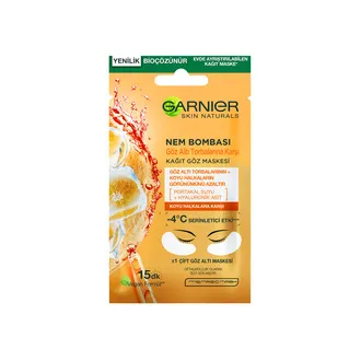 Garnier Göz Altı Torbalarına Karşı Kağıt Göz Maskesi 8ml