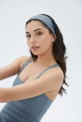 Ayma Active Mavi Organik Pamuk Bandana Saç Bandı