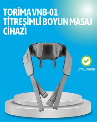 UCUZTEKNO VNB-01 Titreşimli Boyun Masaj Aleti Gri Renk